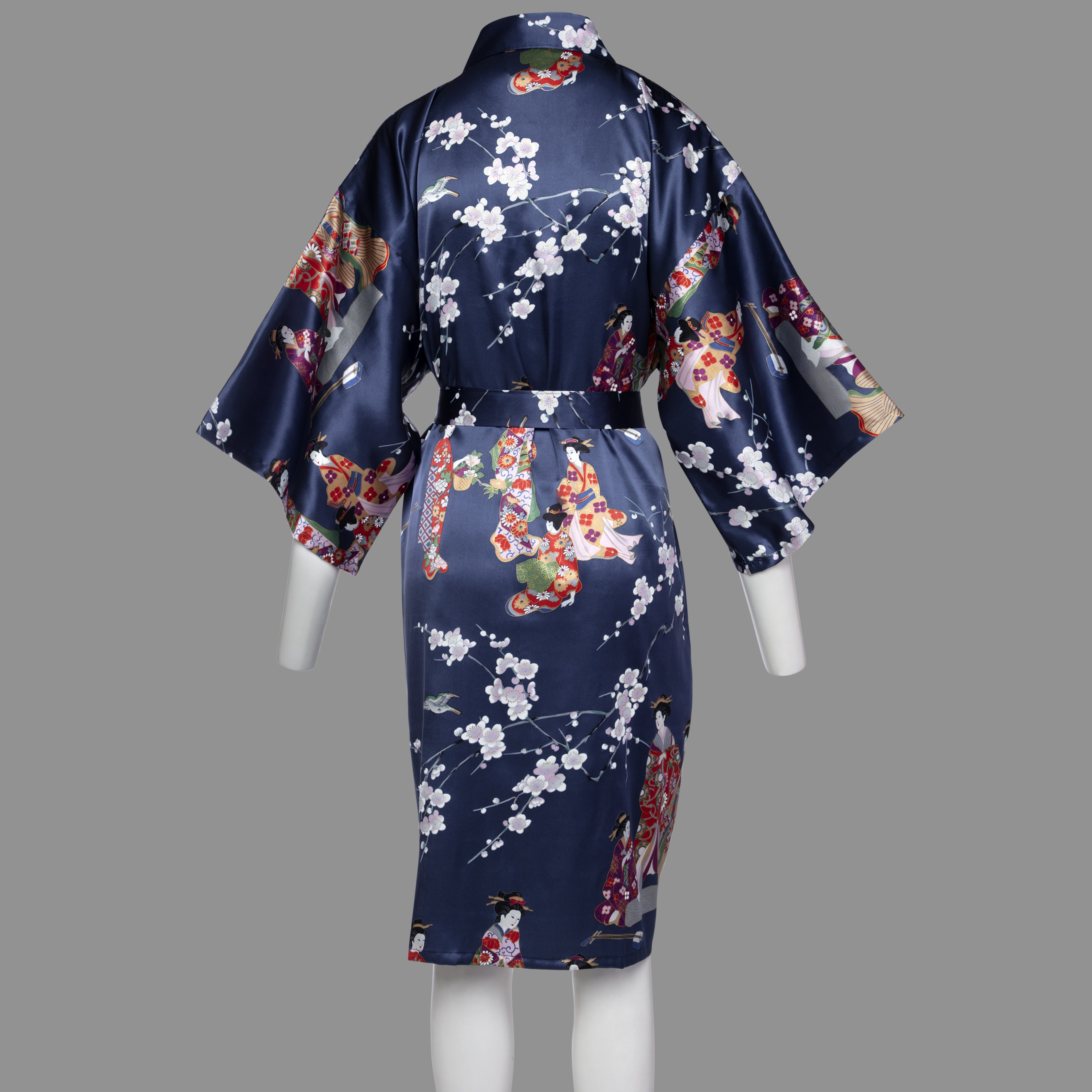 Silk navy blue kimono | Takane Design
